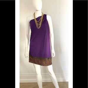 Missoni one-shoulder mini dress with classic hem